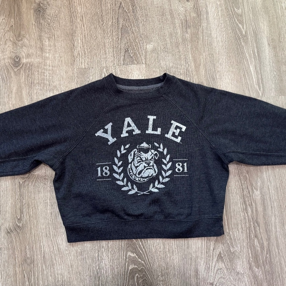 YALE university cropped hoodie sweatshirt. NEVER WORN.